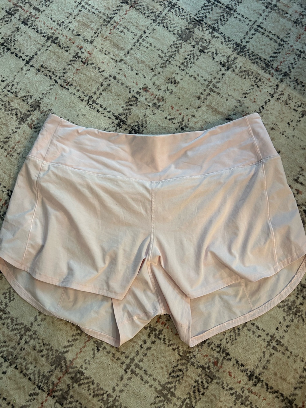 lululemon Light Pink Speed Up High-Rise Shorts 4”